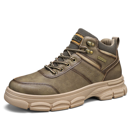 Classic British Style Outdoor Motorcycle Work Shoes