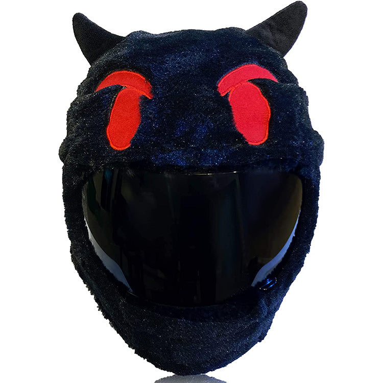Unisex Plush Helmet Cover for Motorcycle Riding