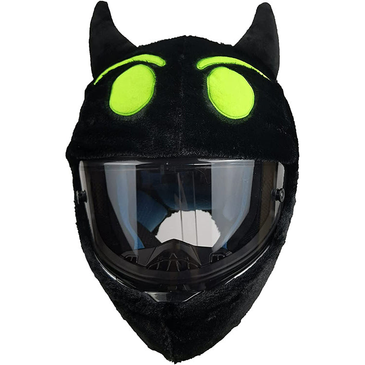 Unisex Plush Helmet Cover for Motorcycle Riding