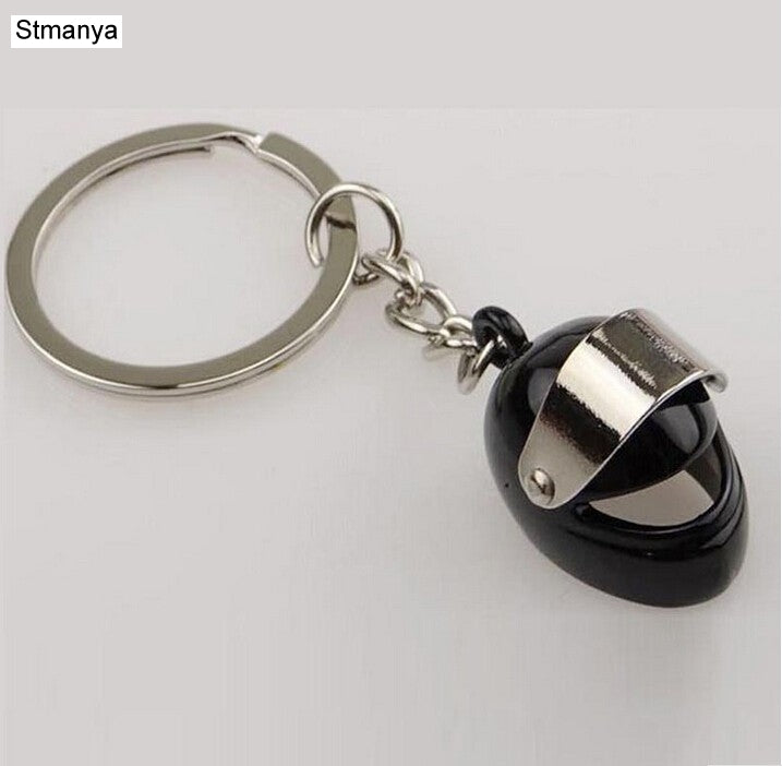 Mini Stereo Helmet Motorcycle Keychain Jewelry