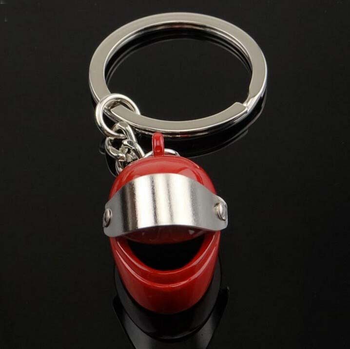 Mini Stereo Helmet Motorcycle Keychain Jewelry