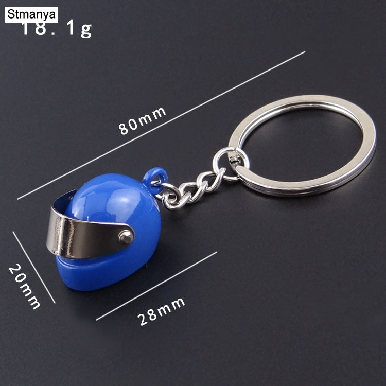 Mini Stereo Helmet Motorcycle Keychain Jewelry