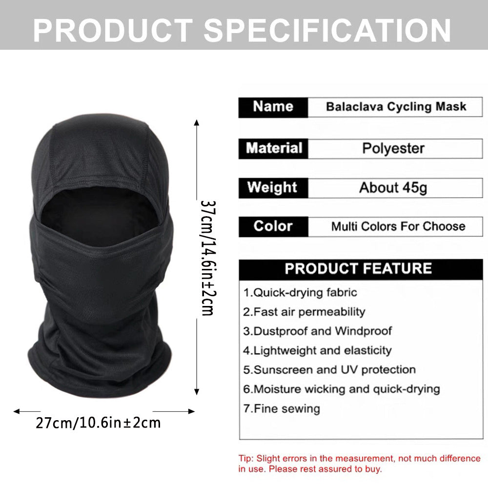Tactical Camouflage Motorcycle Headwear for Men