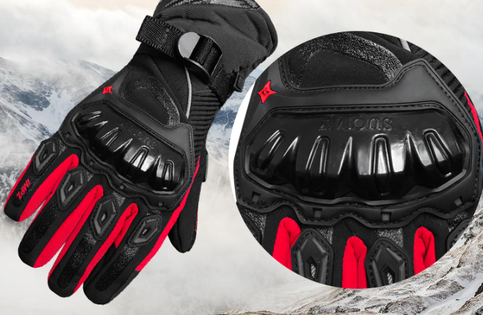 Men's Winter Motorcycle Gloves - Waterproof & Warm