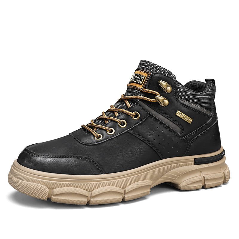 Classic British Style Outdoor Motorcycle Work Shoes