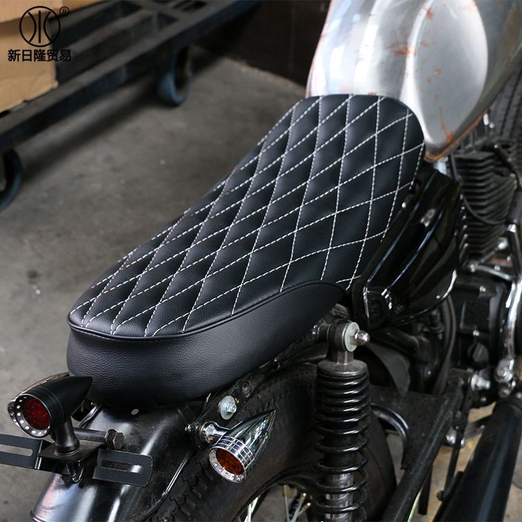 Vintage Diamond Motorcycle Seat Cushion