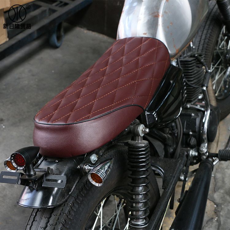 Vintage Diamond Motorcycle Seat Cushion
