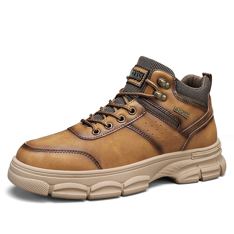 Classic British Style Outdoor Motorcycle Work Shoes