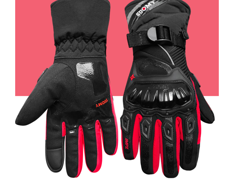 Men's Winter Motorcycle Gloves - Waterproof & Warm