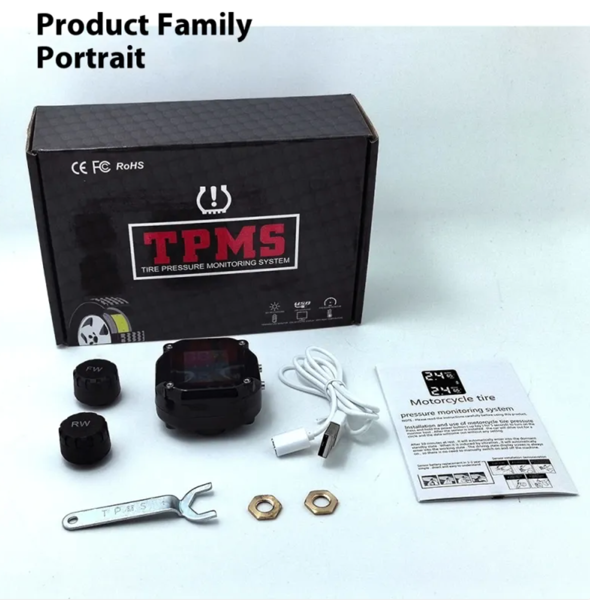 Motorcycle Tire Pressure Monitor